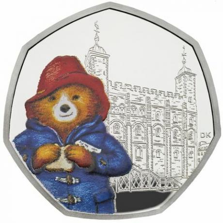 „Royal Mint“ paleido Paddington Bear 50p monetą