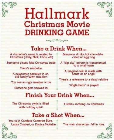 požymis kalėdinis gėrimo žaidimas