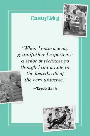 „Kai apkabinu savo senelį, patiriu turtingumo jausmą, tarsi būčiau užrašas visatos širdies plakimuose“ - Tayeb Salih