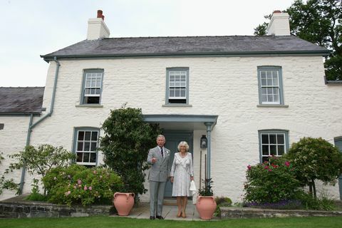 Charlesas ir Camilla prie savo Velso namų ﻿llwynywermod