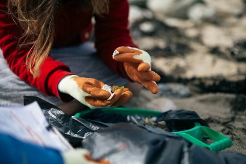 Porthtowan paplūdimio švara - radiniai - Jūrų apsaugos draugija