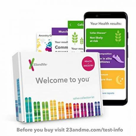 „23andMe“ DNR testas - sveikata + protėvių asmeninė genetinė tarnyba - apima daugiau nei 125 ataskaitas apie sveikatą, sveikatingumą, protėvius ir dar daugiau