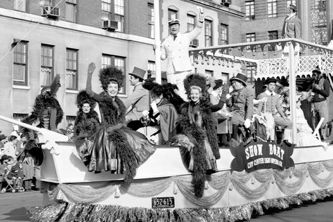 Joe e Brown bangos iš parodomosios valties Macy padėkos dienos parade 1960 m.