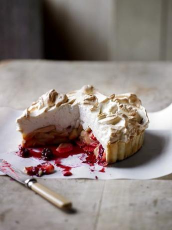 Obuolių meringue tart