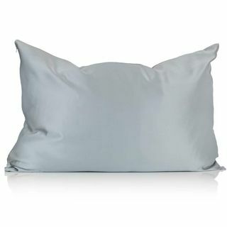 Pilkas šilko pagalvės užvalkalas