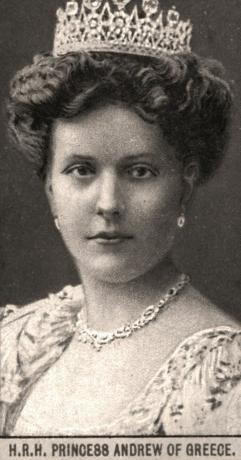 H.R.H 1908 m. Graikijos princesė Andrew. Menininkas: WD & HO Wills