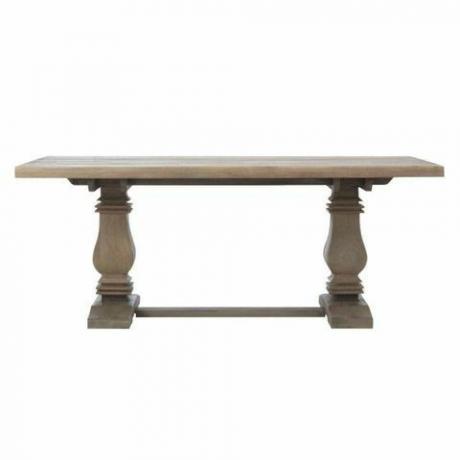 „Aldridge“ senovinis pilkos spalvos stačiakampis valgomojo stalas
