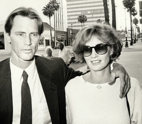 Sam Shepard ir Jessica Lange 1984 m. „Natūralios“ Los Andželo premjeros metu