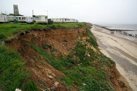 Pakrantės erozija Norfolke