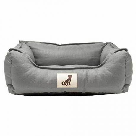 „AllPetSolutions Dexter“ lovos, minkštos, vandeniui atsparios, plaunamos, patvarios krepšinio šunų lova (M, pilka)