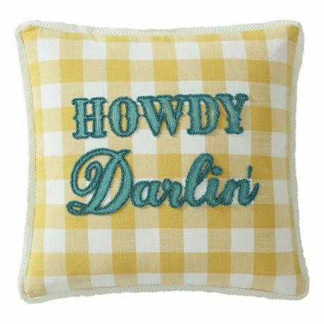 „Pioneer Woman“ dekoratyvinė pagalvė „Howdy Darlin“.