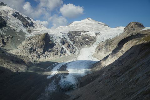 Austrija, Karintija, Hohe Tauern, Pasterze ledynas