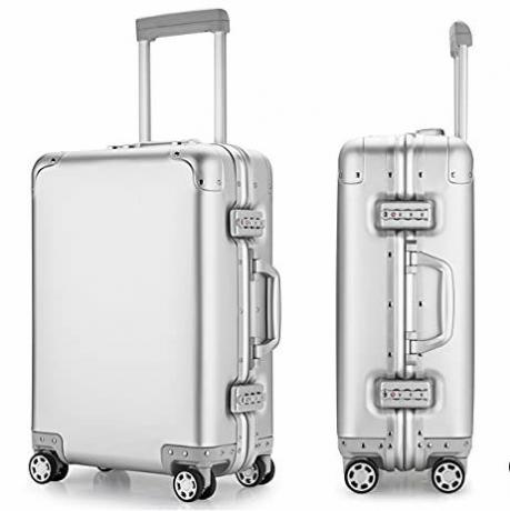Aliuminio lydinio bagažas su ratukais, 20 colių rankinis bagažas