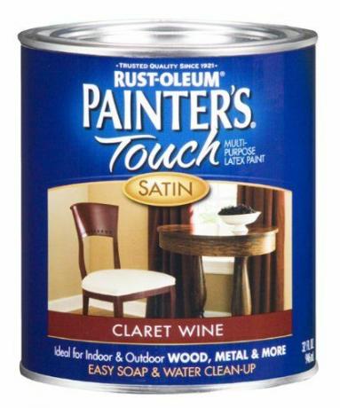 Rust-Oleum dažytojai „Touch Quart Latex“, „Satin Claret“ vynas