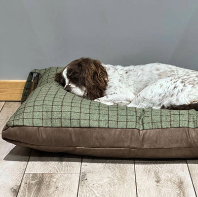 Didelė tvido šunų lova