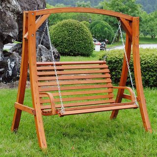 Charles Bentley Garden medinė sūpynės sėdynė