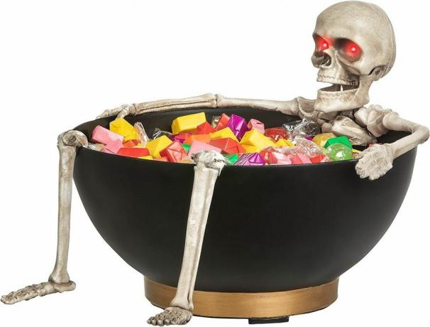 Saldainių dubuo su skeletu 