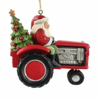 Kalėdų senelio traktoriaus ornamentas