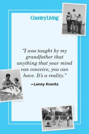 „Senelis mane išmokė, kad viskas, ką gali sugalvoti tavo protas, gali turėti, kad tai realybė“ - Lenny Kravitz