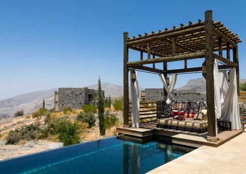 Viesbutis vila alila jabal akhdar su baseinu, al hajar kalnai, jebel akhdar, oman