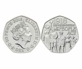 „Royal Mint 2018“ moneta švenčia 1918 m. Žmonių atstovavimo įstatymą