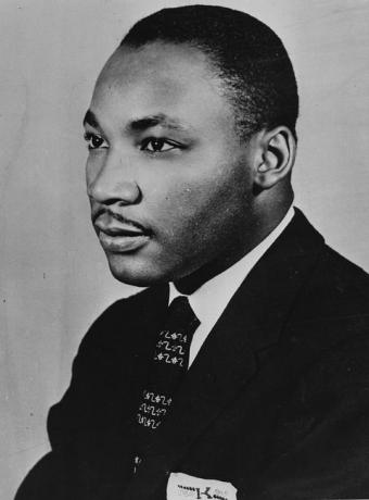 Amerikos pilietinių teisių lyderis Martinas Lutheris Kingas, jaunesnysis 1929 m. 1968 m., apie 1960 m. fpgarchive photosgetty images nuotrauka